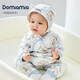 DOMIAMIA嬰兒連體衣秋季長(cháng)袖夾棉百天寶寶新生兒衣服滿(mǎn)月爬服 圣卡梅奧【秋冬夾棉】 66cm