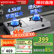 華帝臺式不銹鋼燃氣灶4.5KW雙眼猛火灶家用煤氣爐i10013T 天然氣 4.5KW