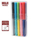 無(wú)印良品 MUJI 水性六角2色雙頭筆（10支裝） 學(xué)生文具 套裝 手繪DIY S353701 20色 10支裝