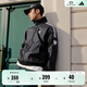 adidas休閑簡(jiǎn)約三條紋梭織立領(lǐng)夾克外套男裝秋季阿迪達斯三葉草   黑色 (偏小，推薦買(mǎi)大1碼)   M