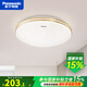 松下（Panasonic） led滿天繁星臥室吸頂燈36W小客廳素白燈餐廳三段調(diào)色照明燈具 36W繁星金色裝飾邊 HHXN4037L
