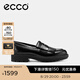 愛步（ECCO）七夕禮物 樂(lè)福鞋女 25年新款百搭女士單鞋真皮女鞋 都市232853 黑色23285301001 37