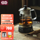 吉谷（K·KOU） 煮茶器蒸茶壺 蒸汽噴淋玻璃壺電熱水壺煮茶壺白茶全自動(dòng)保溫泡茶養生壺 TA007 1.1L TA007雙內膽