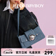 JellyToyboy女包【藍盈瑩同款】JTB千禧包新款牛仔腋下包上班通勤斜挎包 牛仔藍