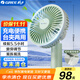 格力（GREE）USB可充電風(fēng)扇臺式手持迷你桌面小風(fēng)扇便攜辦公戶外露營辦公室家用臺夾扇電扇FSTZ-1201A6