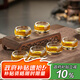 格娜斯水晶玻璃小茶杯功夫茶具品茗杯套裝加厚耐熱喝茶杯主人杯6只裝