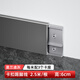青青麗舍鋁合金踢腳線超薄卡扣式墻角貼腳線條金屬不銹鋼極簡地腳線 6cm 莫蘭迪灰 2.5米/根 配7底座