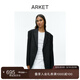 ARKET女裝 寬松一?？垩蛎餮b外套黑色春秋1029561001 黑色 XS 160/80A 34