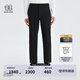 KOLON SPORT/可隆長(cháng)褲 男子戶(hù)外休閑壓膠防潑水褲可水洗商務(wù)通勤褲子 LHLP4MT505-BK 黑色 XL（180/86A）