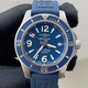 百年靈（BREITLING）【二手99新】百年靈男表 超級海洋系列 自動(dòng)機械帶夜光潛水運動(dòng)腕表休閑男表 防水日期顯示瑞士奢侈品腕表 42mm表徑 藍盤(pán)膠帶 A17366D81C1S2