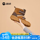 快樂瑪麗（J&M）雪地靴女2024冬季新款厚底加絨加厚皮毛一體東北棉鞋女 駝色 36