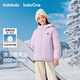 巴拉巴拉童裝兒童羽絨服男女童外套戶外防護(hù)2025新款冬裝保暖衣服兩面穿潮 風(fēng)信紫-白鴨絨-85%絨子 130 （充絨量96g）