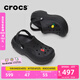 卡駱馳crocs貝拉洞洞鞋沙灘鞋包頭女鞋厚底拖鞋|210062 黑色-001(含智必星） 36 (220mm) 37