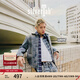 Levi's?SilverTab?25年春夏新款男士美式復古時(shí)尚牛仔夾克外套 藍色 004GJ-0000 M