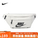 耐克NIKE 王一博同款 中性腰包  休閑包 BA5751-072淺骨色大號