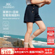 英氏（YEEHOO）女童短褲兒童褲子中大童裝夏季吸濕透氣百搭淑女休閑褲 藍色 120