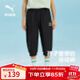 彪馬（PUMA）新款兒童褲子男女童夏季七分褲彈力抗皺涼感舒適時尚休閑褲 黑色90001 150 cm