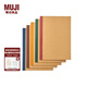 無印良品（MUJI） 書寫紙 筆記本 5冊組 NA64CC1A 學(xué)生文具 8mm橫線 30張 B5 5冊