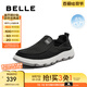 百麗清爽透氣布鞋男商場同一腳蹬懶人鞋休閑鞋8BK01CM3 黑色 40 (250mm)