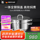 WMFWMF蒸鍋不銹鋼燉鍋家用蒸煮兩用鍋 Iconic系列蒸鍋 2層 28cm