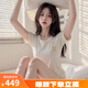 美職棒（MLB）官方T恤男女同款夏季新款復(fù)古老花標(biāo)寬松休閑韓版短袖七夕節(jié)禮物 紐約洋基隊(duì)/奶油色（25新款） M 170/92A
