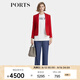 PORTS寶姿商場(chǎng)同款早春新品女裝長(cháng)袖單?？坌∥餮bLP8J007RWT008 縱情紅 XS (2)
