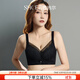 茜施爾（SHCER）25年夏季新款小胸無(wú)鋼圈聚攏內衣女防下垂收副乳調整型文胸A3833W 神秘黑 80B （80B/80C可穿）