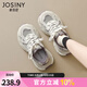 卓詩(shī)尼厚底老爹鞋女2025秋季新款網(wǎng)面透氣小個(gè)子增高女鞋休閑跑步運動(dòng)鞋 灰/紫 37