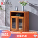 光明家具 紅橡木電視柜組合實(shí)木地柜中式臥室電視柜 3672 3672-92低柜