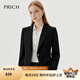 PRICH【零染】職場(chǎng)簡(jiǎn)約干練通勤西裝春秋新款收腰西服套裝女 19黑色西裝 L 165