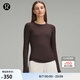 lululemon丨Hold Tight 女士緊身剪裁長袖 T 恤 LW3FTFS 濃縮咖啡色 S /6