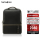 新秀麗（Samsonite）電腦包牛皮男包雙肩包筆記本包精英商務黑色15.6英寸BC9*09101