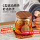 雅集一葉菩提杯泡茶杯茶水分離玻璃杯辦公室喝茶杯子個(gè)人專用杯木蓋款
