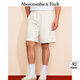ABERCROMBIE & FITCH【毛圈布短褲】男裝25夏季新款經(jīng)典小麋鹿衛(wèi)褲短褲KI128-5077 奶油白 XL (180/98A)