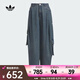 阿迪達斯 （adidas）Originals三葉草2025年女子SOFT DENIM CARGO 牛仔工裝運動褲 KC5813 24