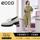 愛(ài)步（ECCO）七夕禮物 【明星同款】樂(lè)福鞋 厚底粗跟英倫風(fēng)單鞋女 摩登490013 石灰色49001301378 建議選小一碼 36 （偏大，建議選小一碼）