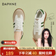 達(dá)芙妮（DAPHNE）女鞋2025年春季新款舒適時尚鞋子復(fù)古德訓(xùn)鞋百搭運(yùn)動休閑鞋 綠色 跟高3.0cm 35 標(biāo)準(zhǔn)尺碼