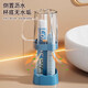智宙漱口杯學(xué)生牙刷杯子宿舍專(zhuān)用洗漱杯住校生洗漱套裝牙具牙缸用品 方形【藍色】漱口杯盒子裝