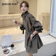 RHUDE FOG品牌女裝韓版風(fēng)衣外套女2025春秋新款高級感減齡收腰顯瘦寬松休閑 深灰色 M