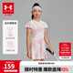 安德瑪（Under Armour）童裝短裙套裝女童連衣裙夏速干吸濕運動(dòng)套裝短裙兩件套252227165 白色 140
