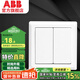 ABB 開關(guān)插座 德逸系列 86型墻壁電源插座 白色 雙開雙控