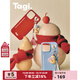 Tagi.葫蘆福lulu花生花sir串珠流蘇掛件保護殼磁吸防摔液態(tài)硅膠手機殼 花sir大紅流蘇 iPhone 16 promax