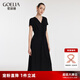歌莉婭 夏季新品  三醋酸連衣裙  1C4L4K0J0 00B黑色 XXS
