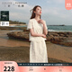 三彩大碼女裝2025夏季新款刺繡上衣半身裙兩件套裝萊賽爾氣質(zhì)胖MM 米白色花卉 S 155/84B