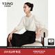 衣香麗影新中式國風(fēng)醋酸襯衫女2025年春裝新款設計感別致鏤空上衣 米色 S