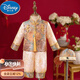 迪士尼（Disney）周歲禮服男寶寶秋冬季新中式嬰兒生日唐裝衣服男童一周歲抓周套裝 2332金色【套裝+帽子】 90