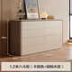 DeRUCCI HOME慕思奶油風(fēng)實(shí)木六八斗柜臥室儲物柜客廳靠墻收納五斗柜床2025新款 12米八斗柜卡其色+胡桃木紋