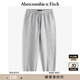 ABERCROMBIE & FITCH男裝24春秋經(jīng)典小麋鹿抓絨美式baggy風(fēng)運(yùn)動(dòng)衛(wèi)褲長(zhǎng)褲KI134-4099 灰色 XL (180/98A)