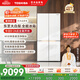 東芝（TOSHIBA）大白梨639高顏值全能電冰箱家用超薄零嵌入式制冰雙系統十字對開(kāi)門(mén)一級能效無(wú)霜GR-RF639WI-PM1