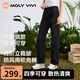 MOLY VIVI立裁沖鋒軟殼褲女秋冬季防風(fēng)防雨水修身工裝褲戶外登山褲魔力薇薇
